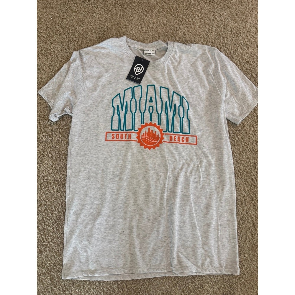 Where I'm From Adult Miami State‎ T-ShirtSize large